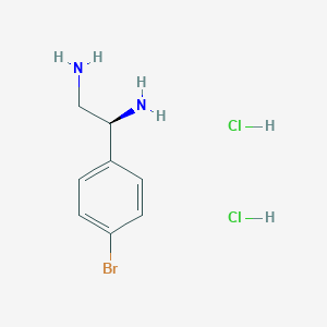 molecular formula C8H13BrCl2N2 B13030855 (1S)-1-(4-Bromophenyl)ethane-1,2-diamine2hcl 