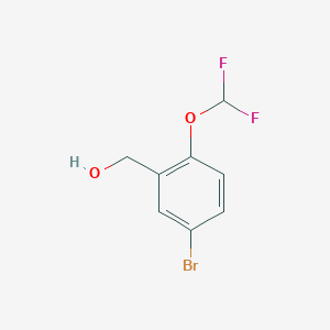 molecular formula C8H7BrF2O2 B13030858 (5-Bromo-2-(difluoromethoxy)phenyl)methanol CAS No. 773868-62-5