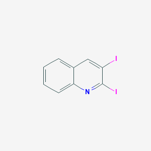 molecular formula C9H5I2N B13030865 2,3-Diiodoquinoline 