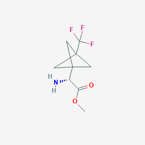 methyl (2R)-2-amino-2-[3-(trifluoromethyl)bicyclo[1.1.1]pentan-1-yl]acetate