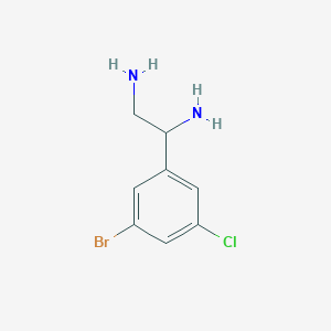 1-(5-Bromo-3-chlorophenyl)ethane-1,2-diamine