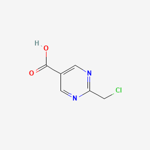 molecular formula C6H5ClN2O2 B13030950 2-(Chloromethyl)pyrimidine-5-carboxylic acid 