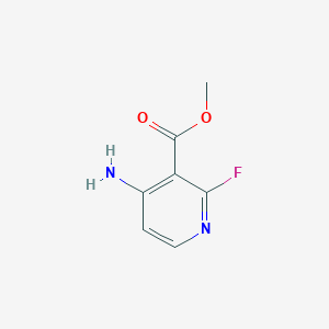 molecular formula C7H7FN2O2 B13030954 Methyl 4-amino-2-fluoronicotinate 