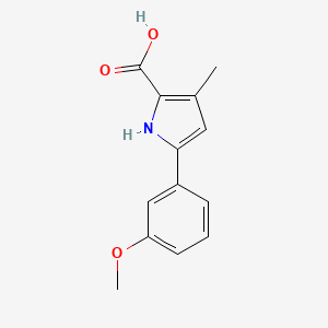 5-(3-Methoxyphenyl)-3-methyl-1H-pyrrole-2-carboxylicacid