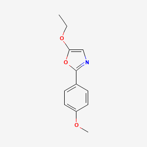 molecular formula C12H13NO3 B1303096 5-乙氧基-2-(4-甲氧基苯基)-1,3-恶唑 CAS No. 477867-59-7
