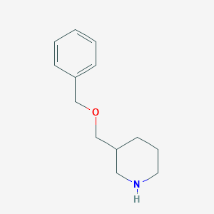 molecular formula C13H19NO B13030971 3-[(Benzyloxy)methyl]piperidine 