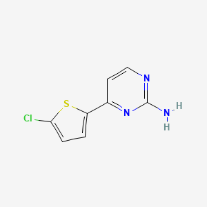 molecular formula C8H6ClN3S B1303099 4-(5-Chloro-2-thienyl)-2-pyrimidinamine CAS No. 855308-65-5