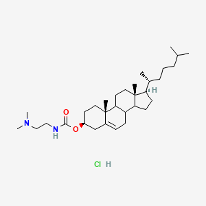 molecular formula C32H57ClN2O2 B13031012 Cholesteryl3beta-N-(dimethylaminoethyl)carbamatehydrochloride 