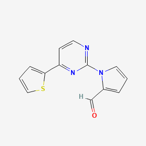 molecular formula C13H9N3OS B1303102 1-[4-(2-噻吩基)-2-嘧啶基]-1H-吡咯-2-甲醛 CAS No. 855308-68-8