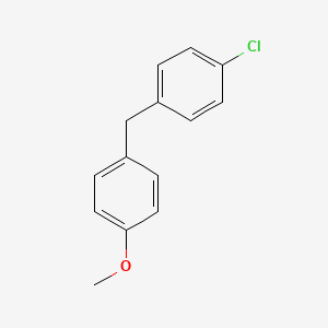 molecular formula C14H13ClO B13031020 1-Chloro-4-(4-methoxybenzyl)benzene 