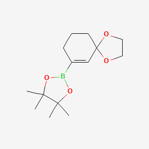 4,4,5,5-Tetramethyl-2-(1,4-dioxaspiro[4.5]dec-6-en-7-yl)-1,3,2-dioxaborolane