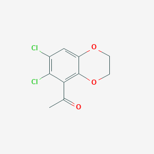 molecular formula C10H8Cl2O3 B1303105 1-(6,7-Dichloro-2,3-dihydro-1,4-benzodioxin-5-yl)-1-ethanone CAS No. 166816-11-1