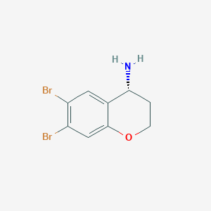 (R)-6,7-Dibromochroman-4-amine