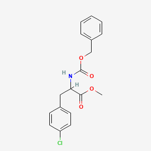 molecular formula C18H18ClNO4 B13031076 Methyl 2-{[(benzyloxy)carbonyl]amino}-3-(4-chlorophenyl)propanoate 