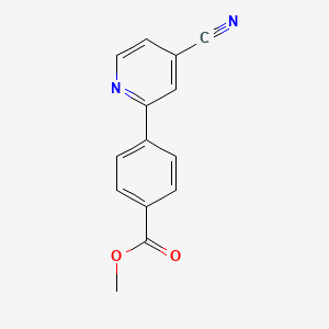 molecular formula C14H10N2O2 B1303115 4-(4-氰基吡啶-2-基)苯甲酸甲酯 CAS No. 886361-52-0