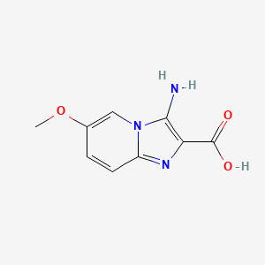 3-Amino-6-methoxyimidazo[1,2-A]pyridine-2-carboxylic acid