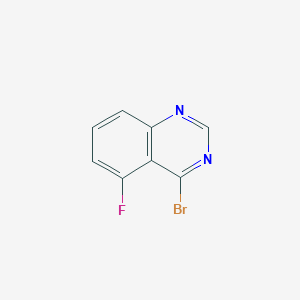 molecular formula C8H4BrFN2 B13031188 4-Bromo-5-fluoroquinazoline 