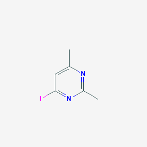 molecular formula C6H7IN2 B13031213 4-Iodo-2,6-dimethylpyrimidine CAS No. 16879-44-0