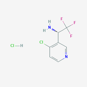 (S)-1-(4-Chloropyridin-3-YL)-2,2,2-trifluoroethan-1-amine hcl