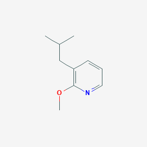 molecular formula C10H15NO B13031240 3-Isobutyl-2-methoxypyridine 