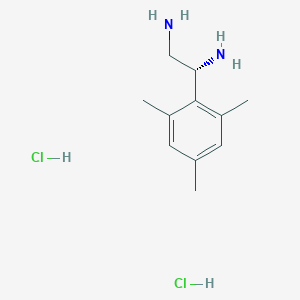 (1R)-1-(2,4,6-Trimethylphenyl)ethane-1,2-diamine 2hcl