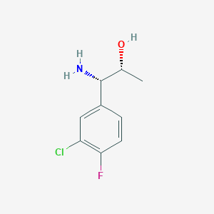 (1S,2R)-1-Amino-1-(3-chloro-4-fluorophenyl)propan-2-OL