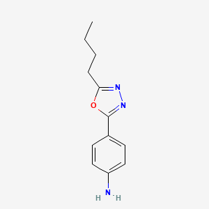 molecular formula C12H15N3O B1303132 4-(5-丁基-1,3,4-恶二唑-2-基)苯胺 CAS No. 100933-82-2