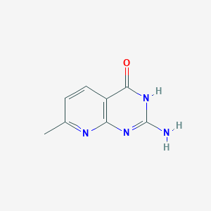 molecular formula C8H8N4O B13031331 2-Amino-7-methylpyrido[2,3-d]pyrimidin-4(1H)-one 