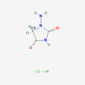 1-Aminoimidazolidine-2,4-dione-5-13C hydrochloride