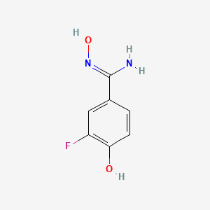 molecular formula C7H7FN2O2 B13031377 3-Fluoro-N,4-dihydroxybenzimidamide 