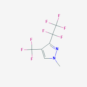 1-Methyl-3-(perfluoroethyl)-4-(trifluoromethyl)-1H-pyrazole