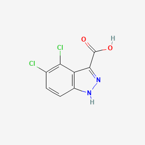 molecular formula C8H4Cl2N2O2 B13031398 4,5-Dichloro-1H-indazole-3-carboxylic acid 