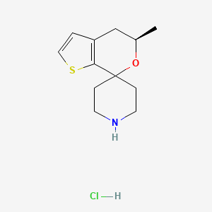 (R)-5'-Methyl-4',5'-dihydrospiro[piperidine-4,7'-thieno[2,3-C]pyran] hcl