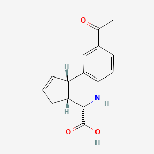 (3aR,4S,9bS)-8-acetyl-3a,4,5,9b-tetrahydro-3H-cyclopenta[c]quinoline-4-carboxylic acid