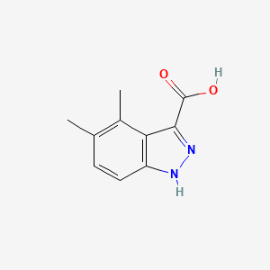 molecular formula C10H10N2O2 B13031512 4,5-Dimethyl-1H-indazole-3-carboxylicacid 