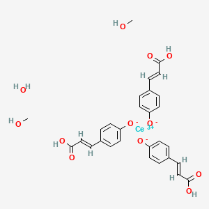 molecular formula C29H31CeO12 B13031525 Ce(coumarate)3.2CH3OH.H2O 