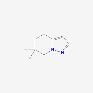 molecular formula C9H14N2 B13031528 6,6-Dimethyl-4,5,6,7-tetrahydropyrazolo[1,5-A]pyridine CAS No. 2102412-18-8