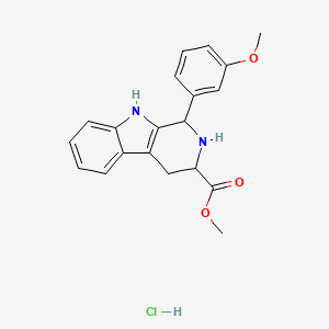 Methyl 1-(3-methoxyphenyl)-2,3,4,9-tetrahydro-1h-beta-carboline-3-carboxylate, HCl