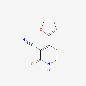 molecular formula C10H6N2O2 B1303157 4-(2-呋喃基)-2-氧代-1,2-二氢-3-吡啶甲腈 CAS No. 174713-66-7