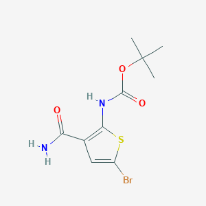 tert-Butyl (5-bromo-3-carbamoylthiophen-2-yl)carbamate