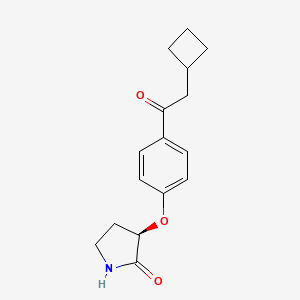 (R)-3-(4-(2-Cyclobutylacetyl)phenoxy)pyrrolidin-2-one