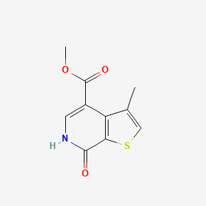 molecular formula C10H9NO3S B13031692 Methyl7-hydroxy-3-methylthieno[2,3-c]pyridine-4-carboxylate 