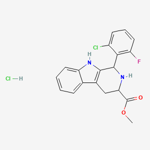 Methyl 1-(2-chloro-6-fluorophenyl)-2,3,4,9-tetrahydro-1h-beta-carboline-3-carboxylate, HCl