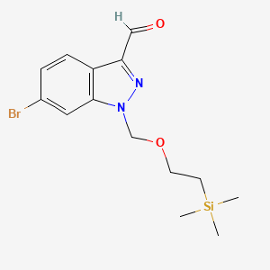 6-Bromo-1-((2-(trimethylsilyl)ethoxy)methyl)-1H-indazole-3-carbaldehyde