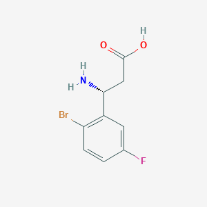 (R)-3-Amino-3-(2-bromo-5-fluorophenyl)propanoicacidhcl