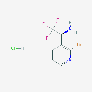 (S)-1-(2-Bromopyridin-3-YL)-2,2,2-trifluoroethan-1-amine hcl