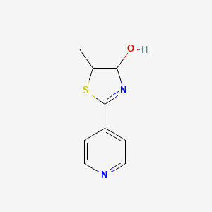 molecular formula C9H8N2OS B1303181 5-甲基-2-(4-吡啶基)-1,3-噻唑-4-醇 CAS No. 70547-50-1