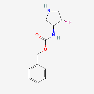 trans-3-(Cbz-amino)-4-fluoropyrrolidine