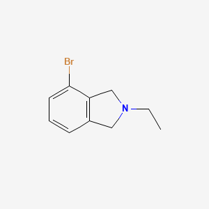 molecular formula C10H12BrN B13031857 4-Bromo-2-ethylisoindoline 