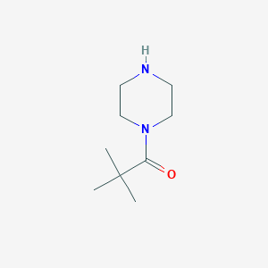 molecular formula C9H18N2O B130319 1-(2,2-二甲基丙酰基)哌嗪 CAS No. 155295-47-9